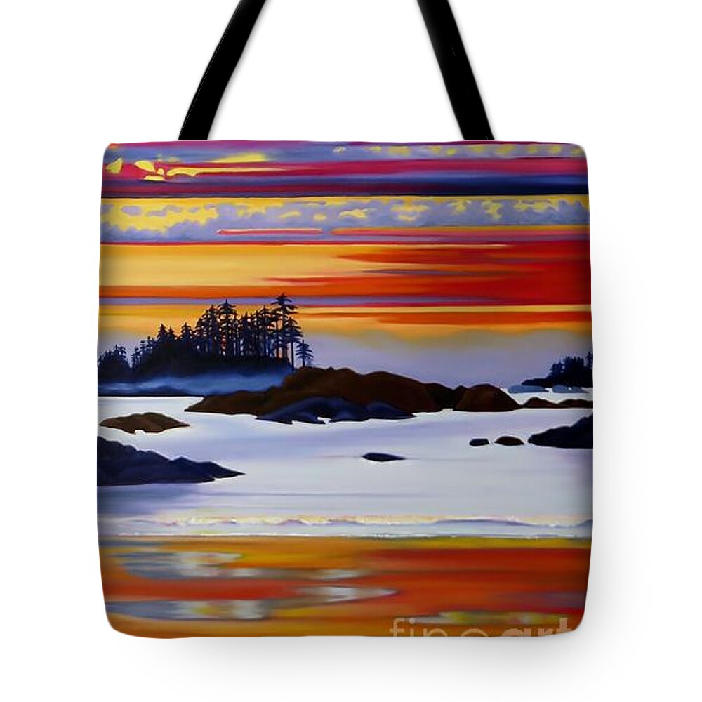 Tofino Tote Bag featuring the painting Andree's Request by Elissa Anthony