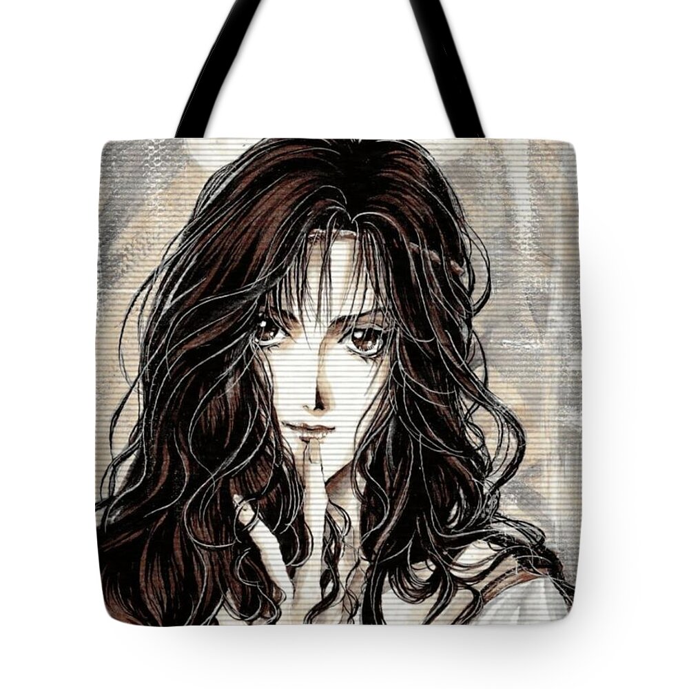 Angel Sanctuary Tote Bag featuring the digital art Angel Sanctuary by Maye Loeser