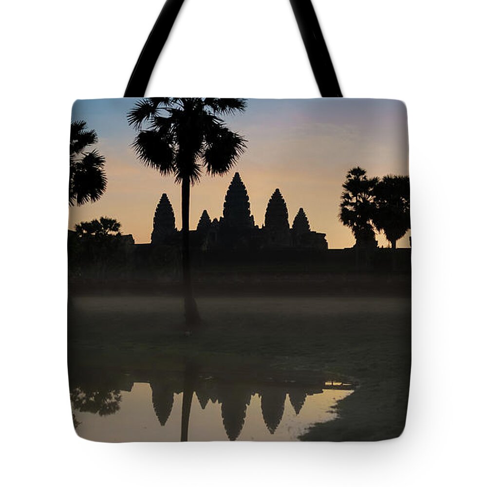Morning Tote Bag featuring the photograph Angkor Vat sunrise by Martin Capek