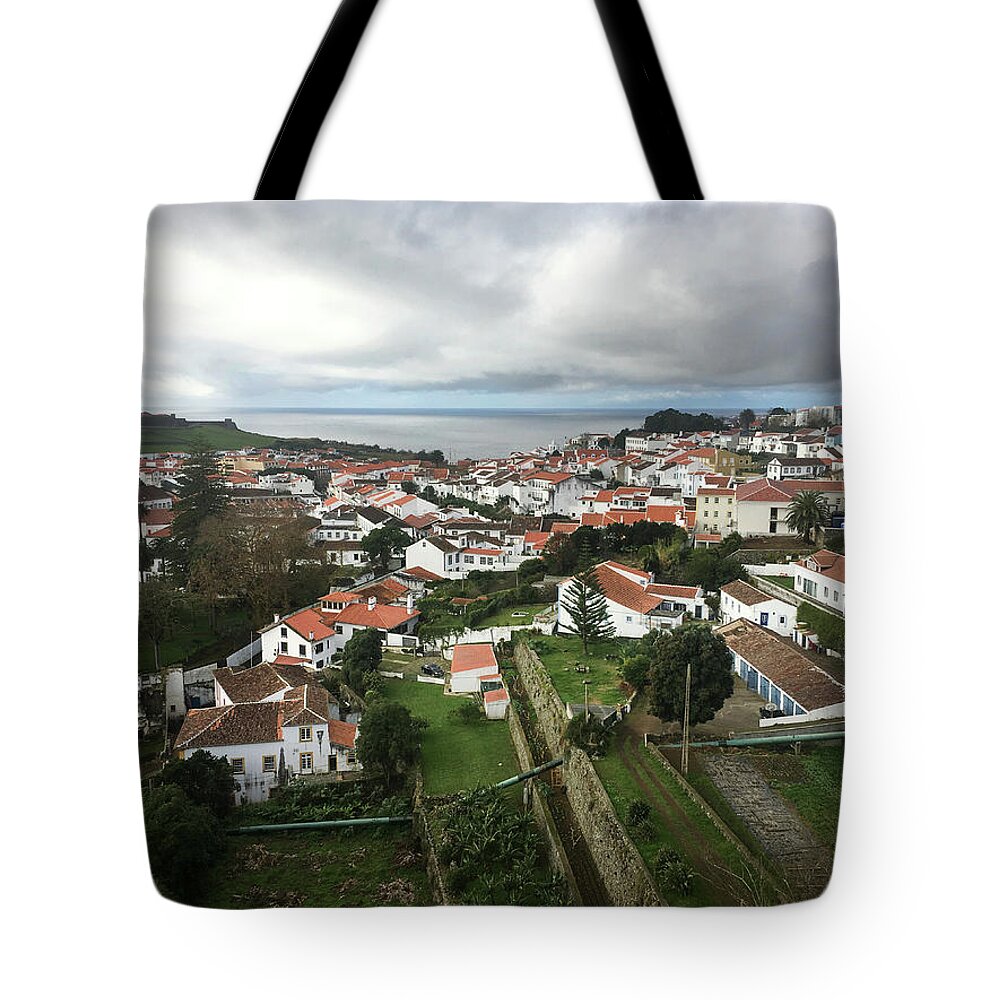 Kelly Hazel Tote Bag featuring the photograph Angra do Heroismo, Terceira by Kelly Hazel