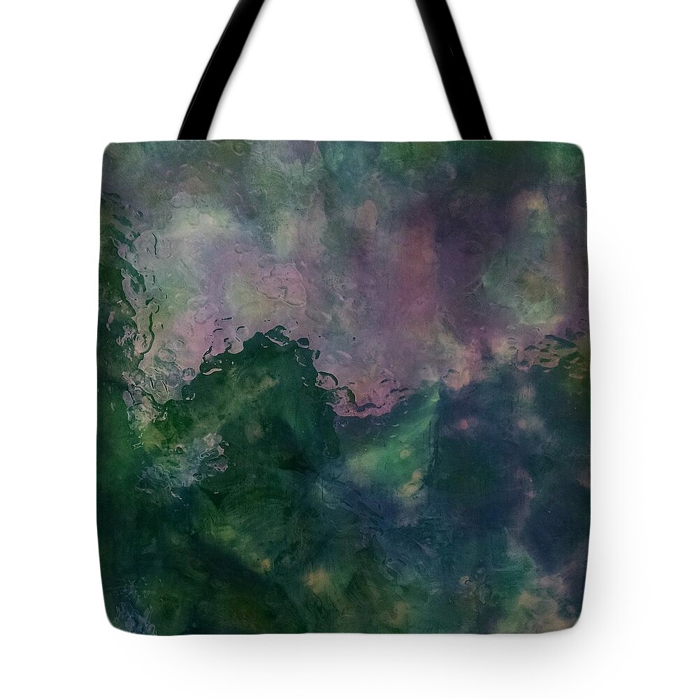It's A Abstract Painting Of The Ocean. Tote Bag featuring the painting Angry Ocean by Alan Casadei