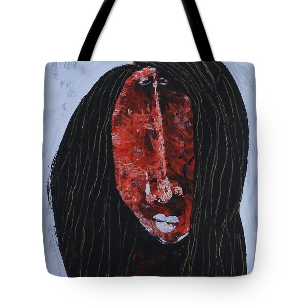 Abstract Tote Bag featuring the painting ANIMUS No 96 by Mark M Mellon