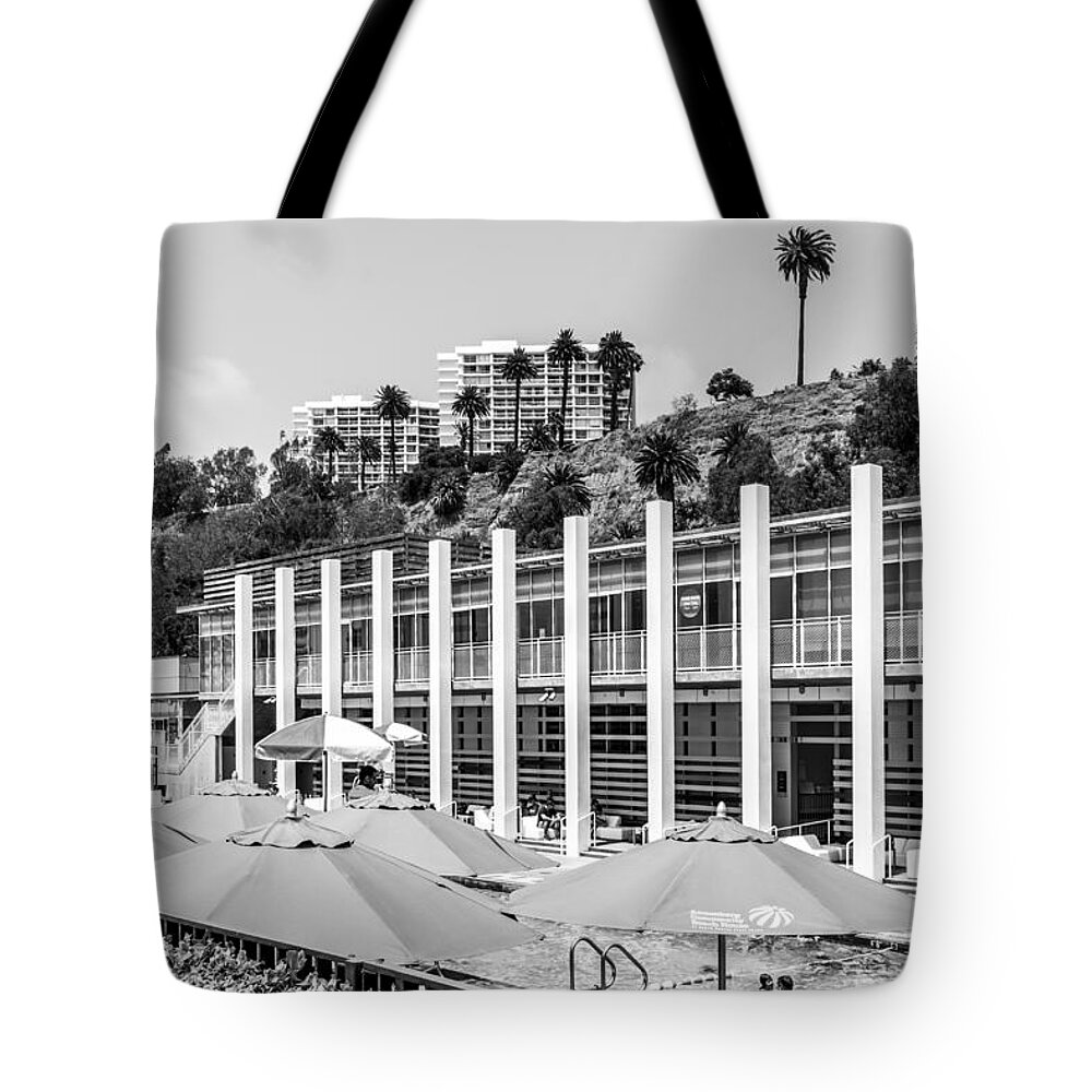 Annenberg Tote Bag featuring the photograph Annenberg Beach House by Mike-Hope by Michael Hope