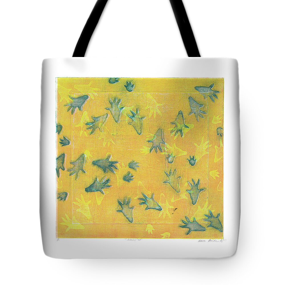 Rat Tote Bag featuring the painting Annie 2 by Dawn Boswell Burke