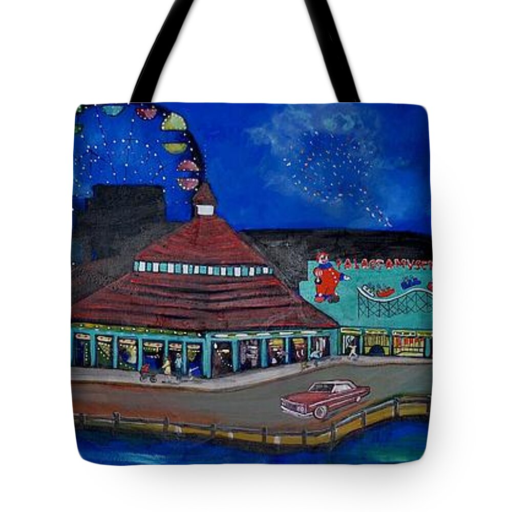 Asbury Art Tote Bag featuring the painting Another memory of the Palace by Patricia Arroyo