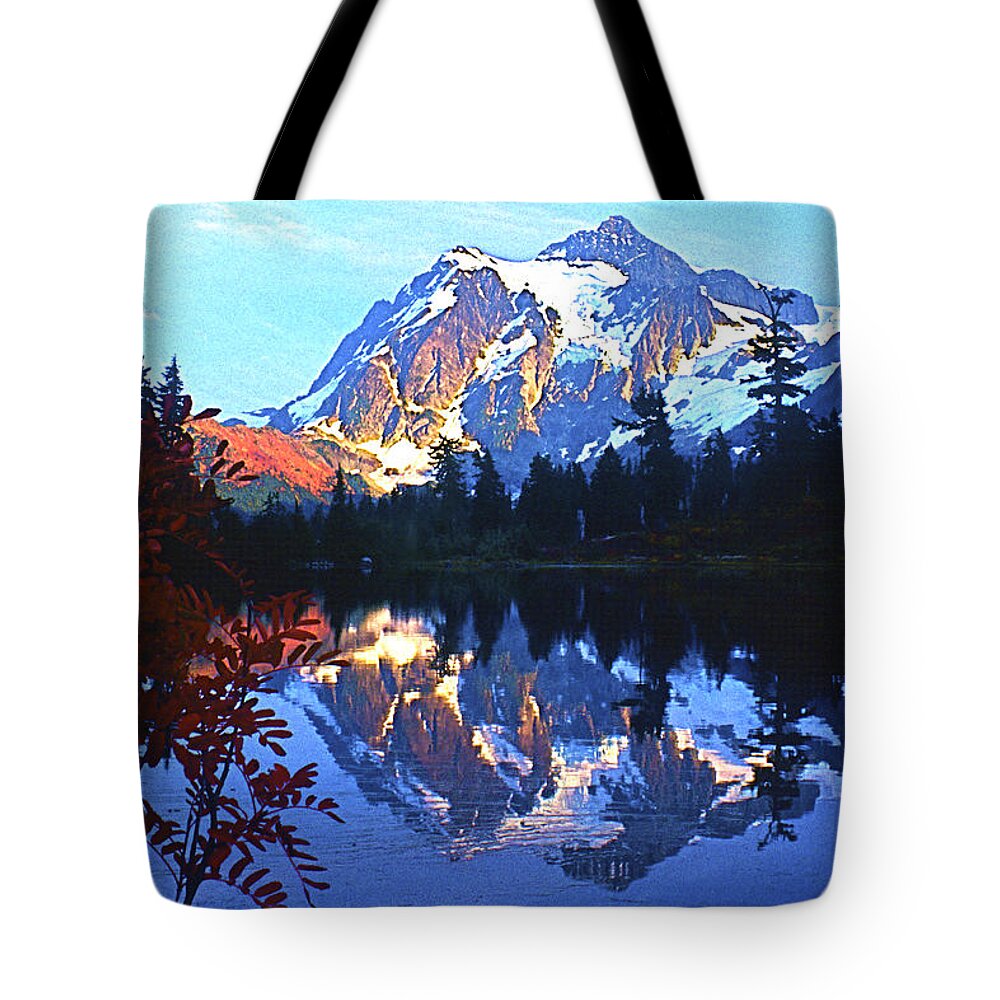 Shuksan Tote Bag featuring the photograph Another Shuksan Reflection by Todd Kreuter