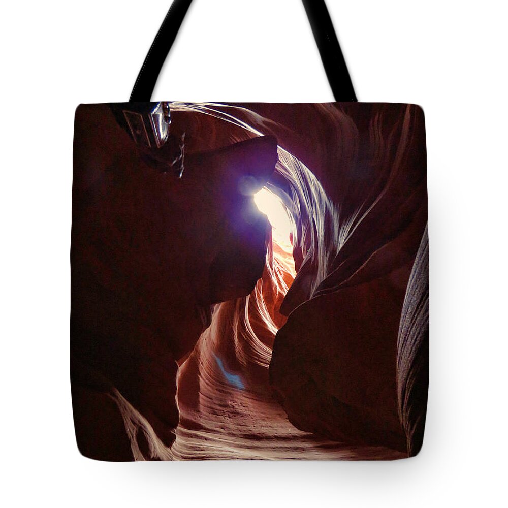 Antelope Valley Tote Bag featuring the photograph Antelope Valley Slot Canyon 2 by Helaine Cummins