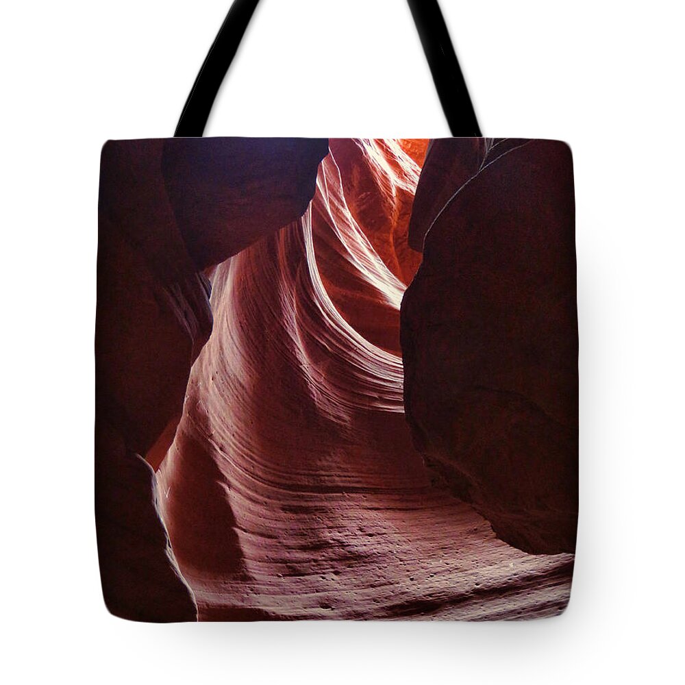 Antelope Valley Tote Bag featuring the photograph Antelope Valley Slot Canyon 3 by Helaine Cummins