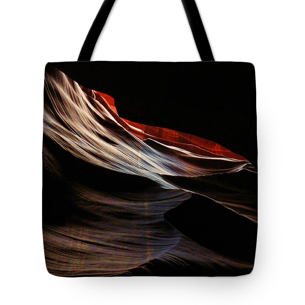 Antelope Valley Tote Bag featuring the photograph Antelope Valley Slot Canyon 4 by Helaine Cummins