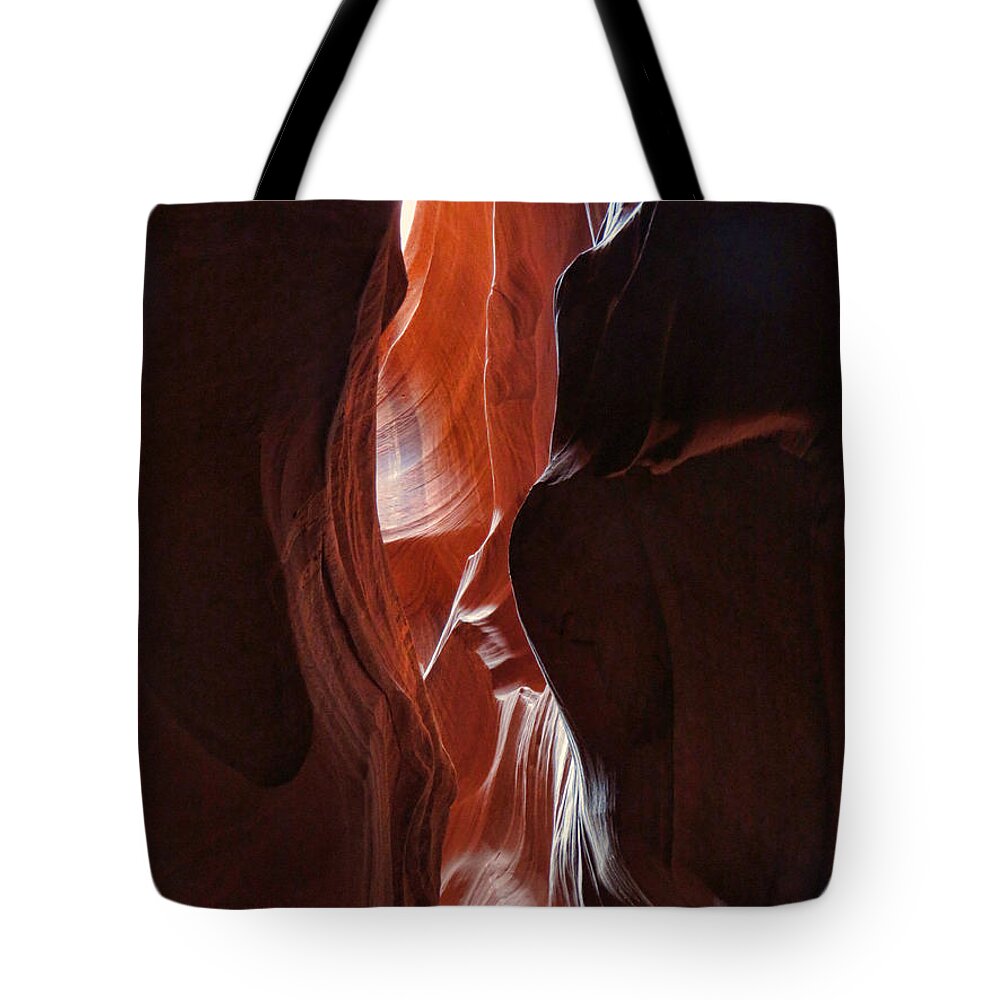 Antelope Valley Tote Bag featuring the photograph Antelope Valley Slot Canyon 7 by Helaine Cummins