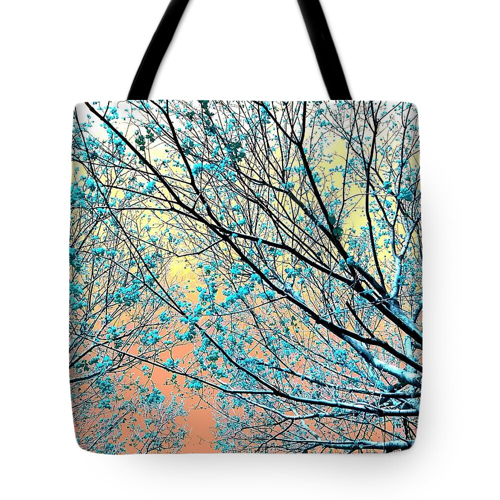 Tree Tote Bag featuring the photograph Anticipating More Good Feelings Of Warmth by Andy Rhodes