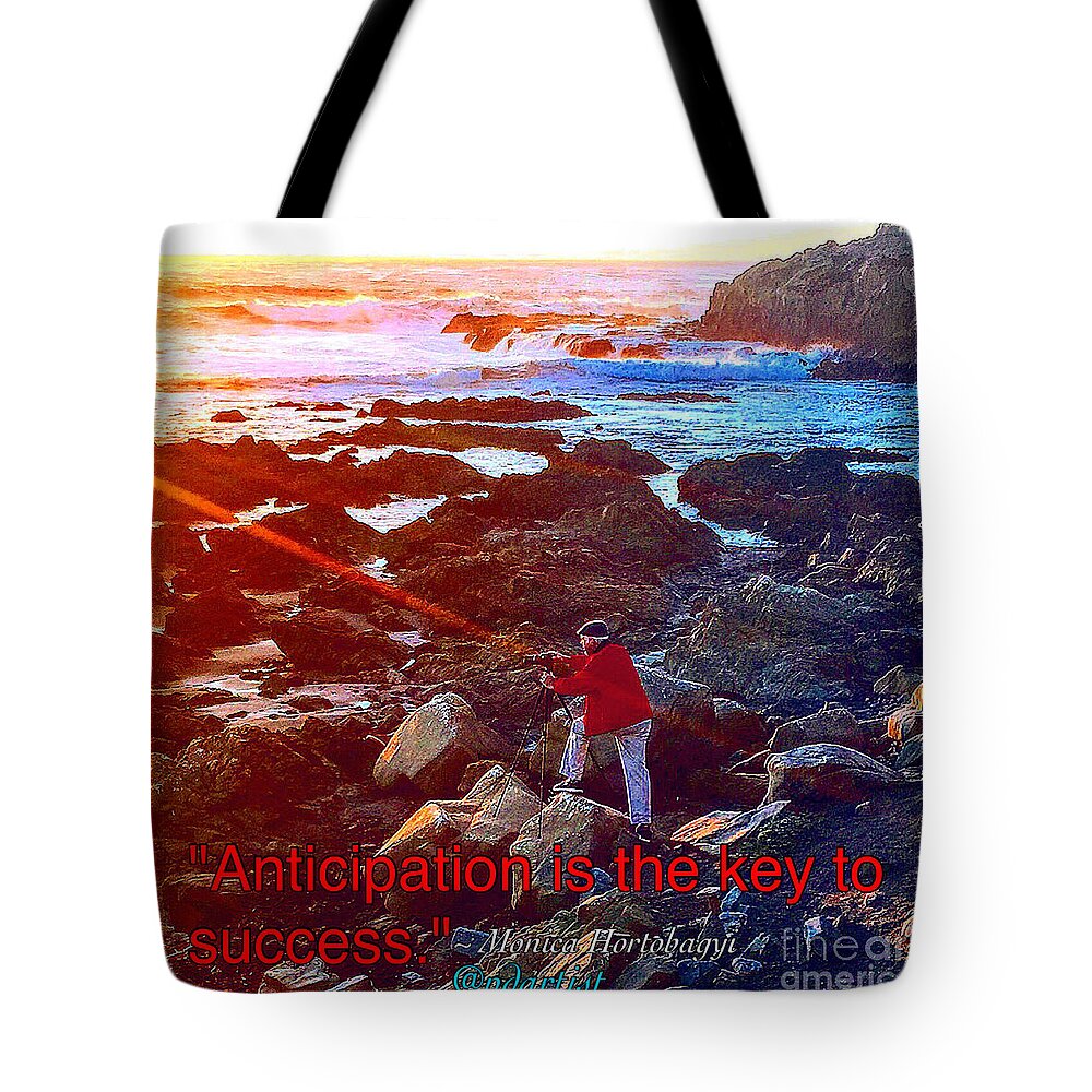 Seascape Tote Bag featuring the photograph Anticipation by Phillip Allen