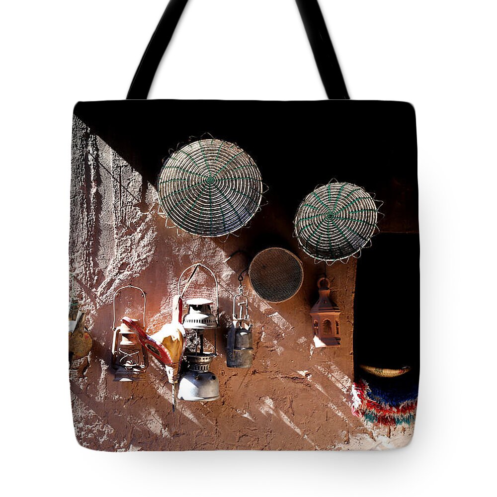 Antique Lanterns Tote Bag featuring the photograph Antique Lanterns by Andrew Fare