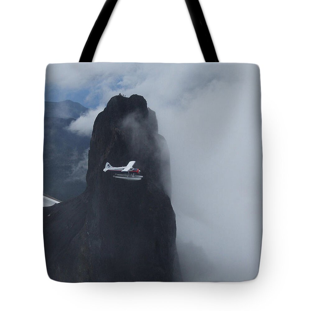 Aviation Tote Bag featuring the photograph AOP at Black Tusk by Mark Alan Perry
