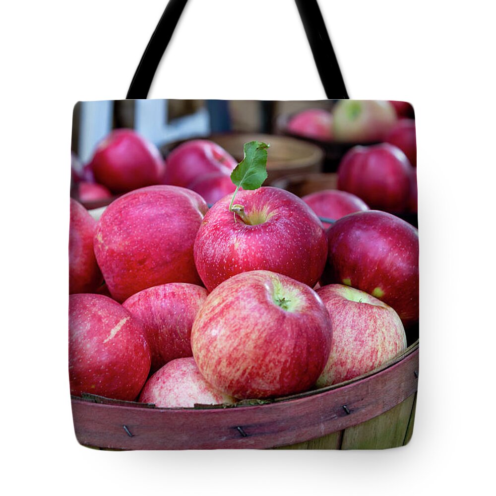 Apples Tote Bag featuring the photograph Apples Apples Apples by Teri Virbickis