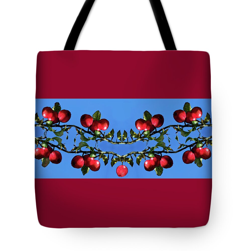 Apples Bramble Tote Bag featuring the photograph Apples Bramble by Adria Trail