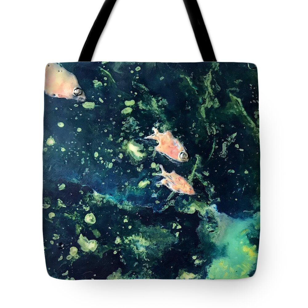 Male Tote Bag featuring the painting April one eight by Greg Hester