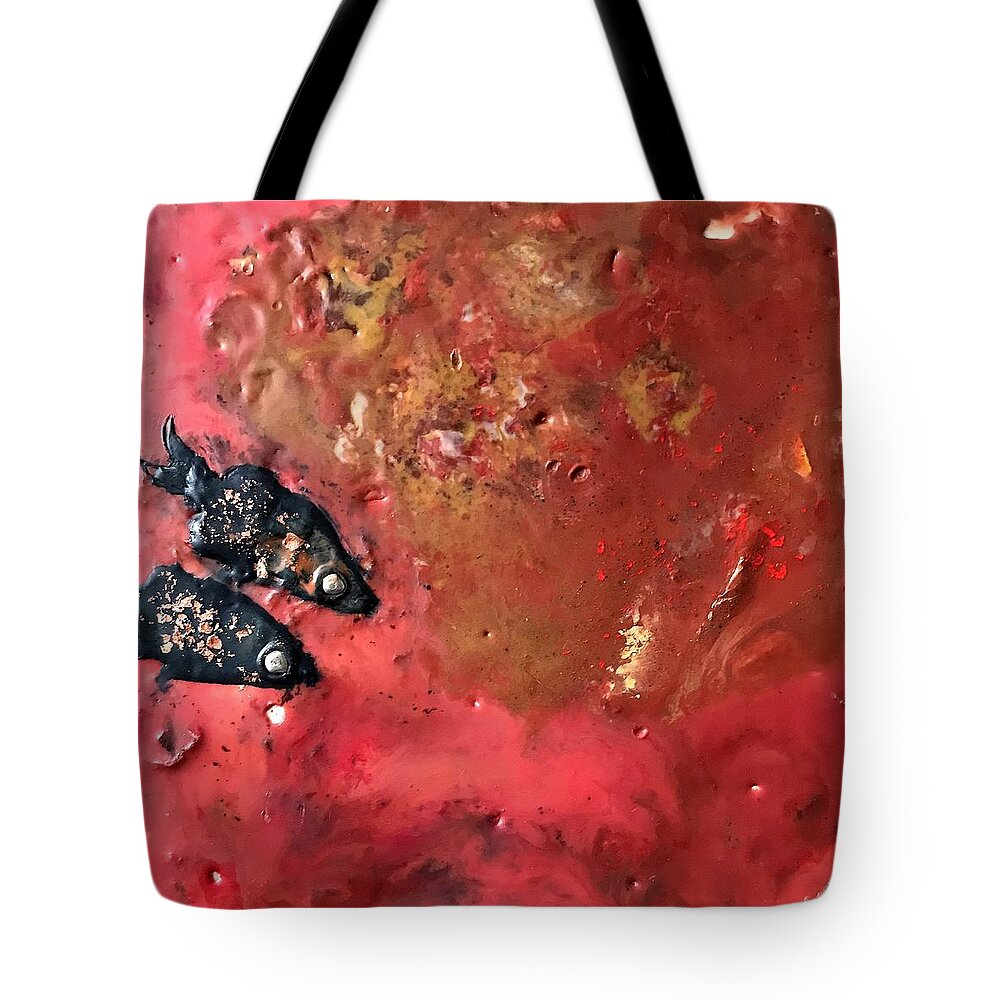 Male Tote Bag featuring the painting April one twenty-six by Greg Hester