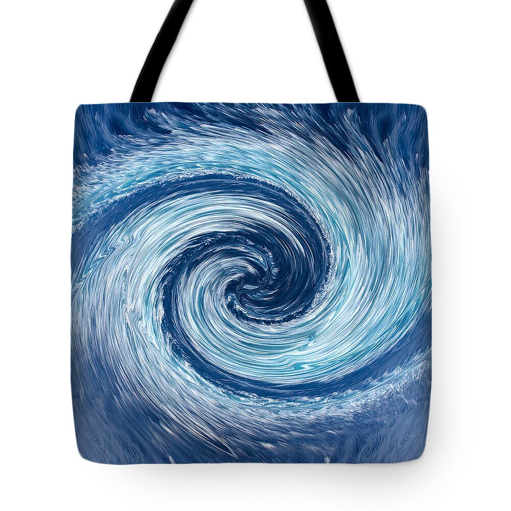 Water Tote Bag featuring the photograph Aqua Swirl by Keith Armstrong
