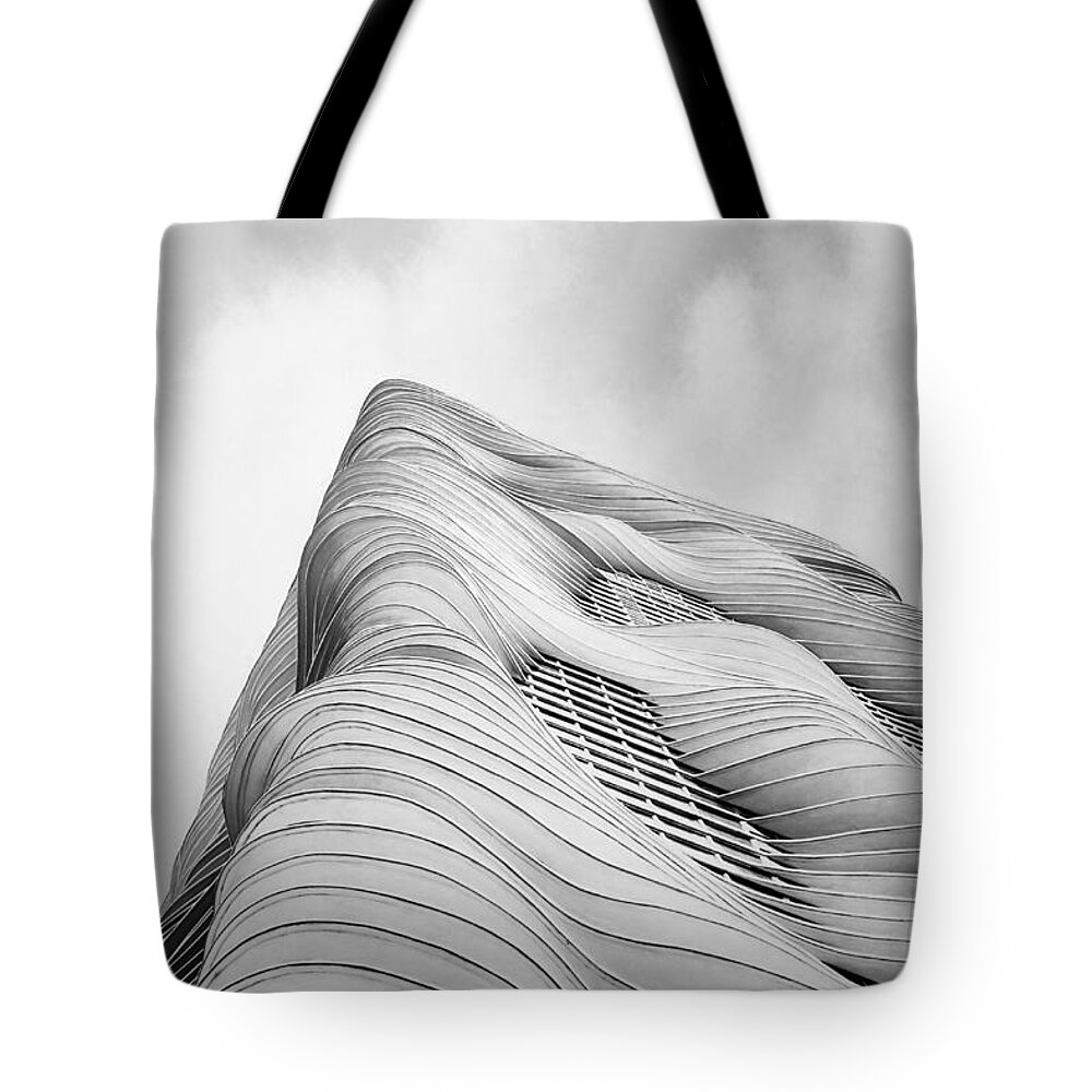 Architecture Tote Bag featuring the photograph Aqua Tower by Scott Norris