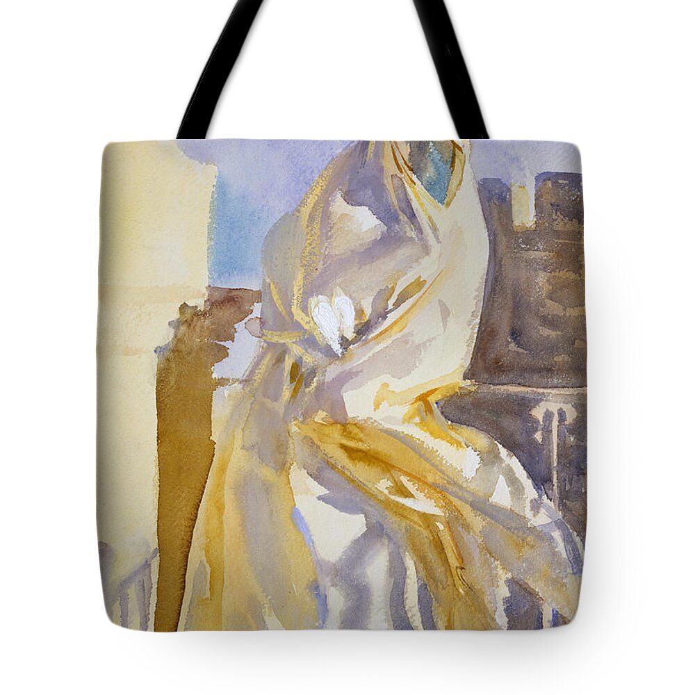 John Singer Sargent Tote Bag featuring the painting Arab Woman by John Singer Sargent
