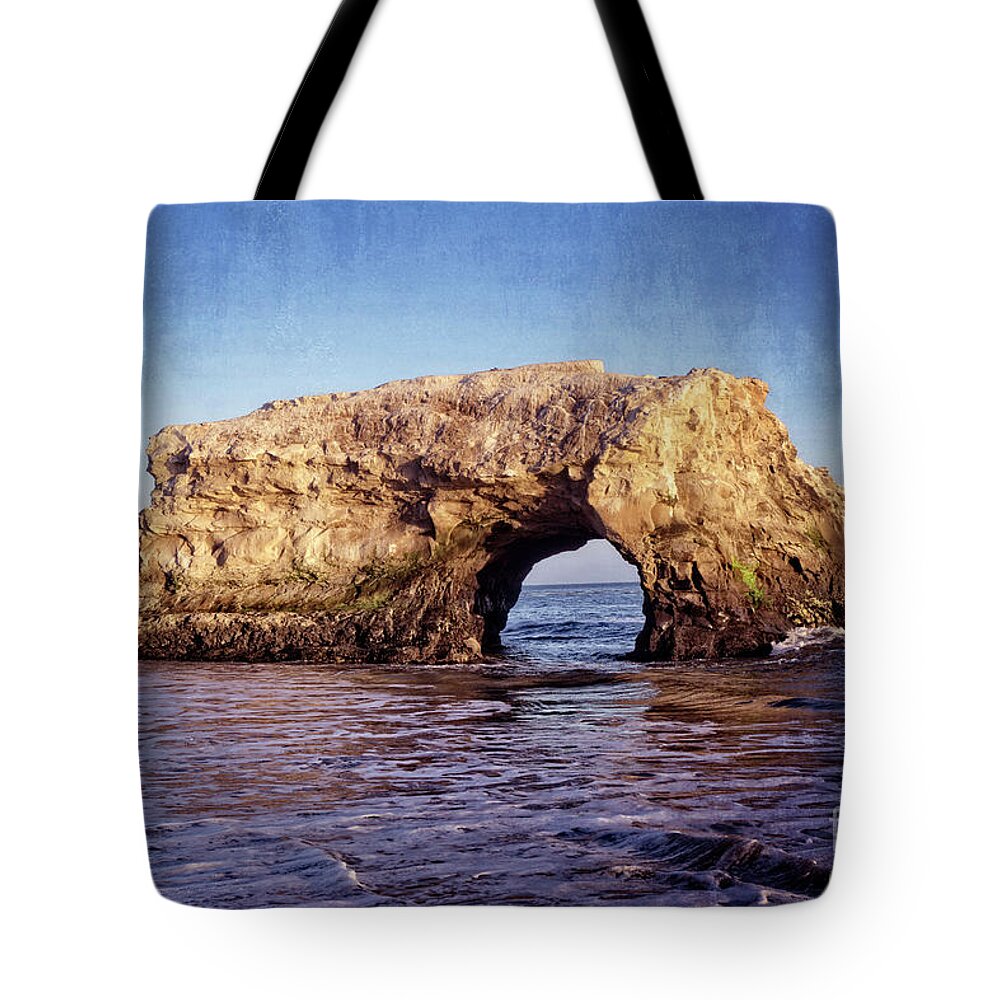 Natural Bridges State Park Tote Bag featuring the photograph Arch Rock Santa Cruz by Jim And Emily Bush