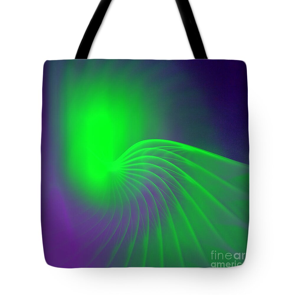 Archangels Tote Bag featuring the digital art Archangel Rafael by Alexa Szlavics