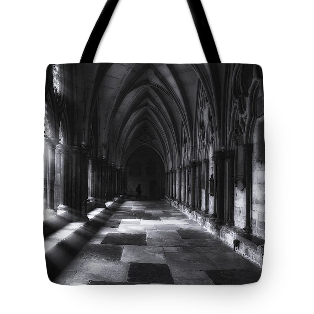 Hall Tote Bag featuring the photograph Arched Corridor by Andrew Soundarajan