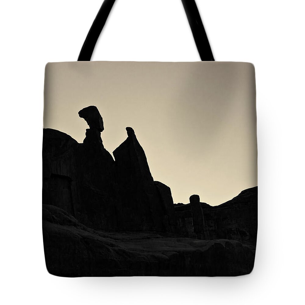 Arches Tote Bag featuring the photograph Arches NP XVI Toned by David Gordon