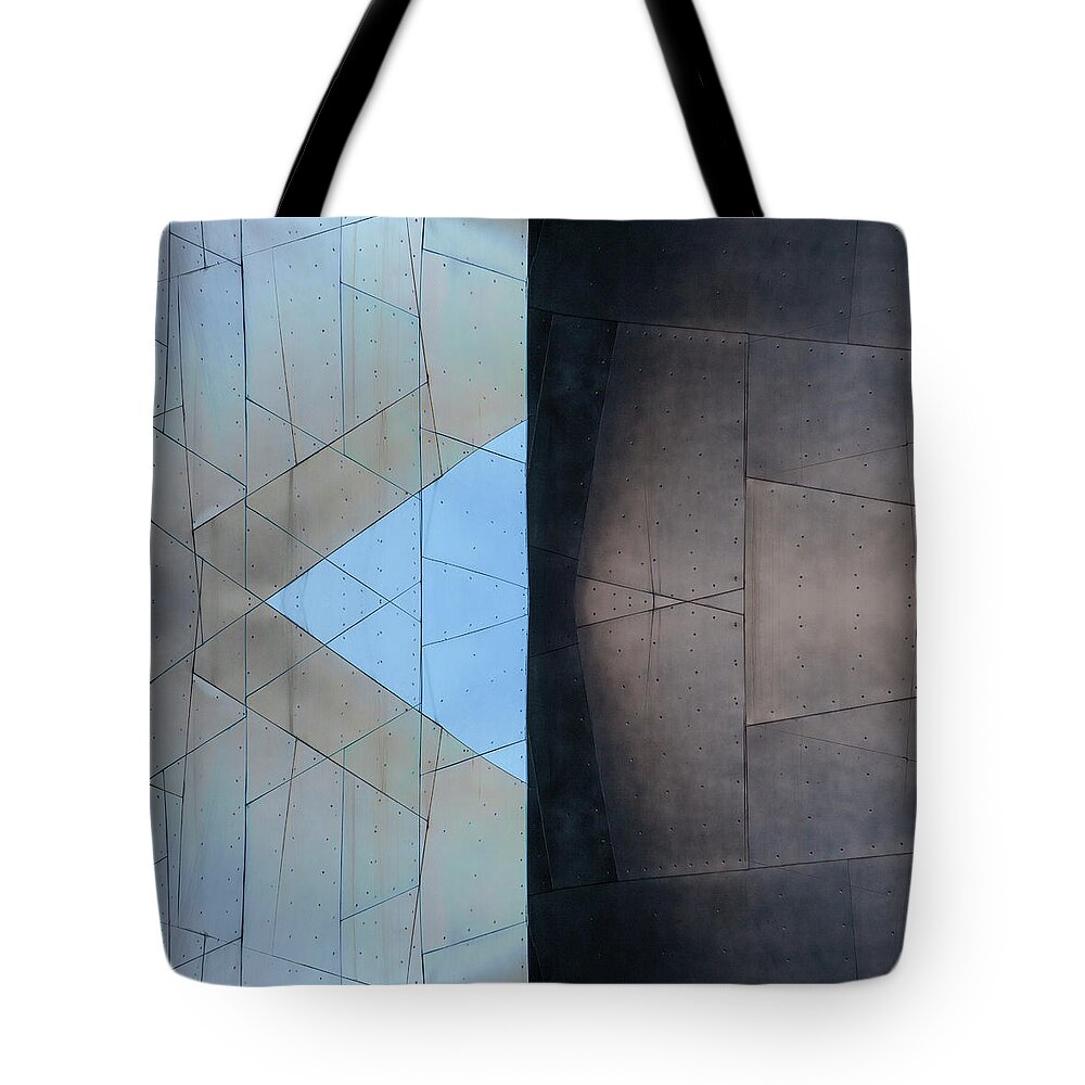 Architecture Tote Bag featuring the photograph Architectural Reflections 4619D by Carol Leigh