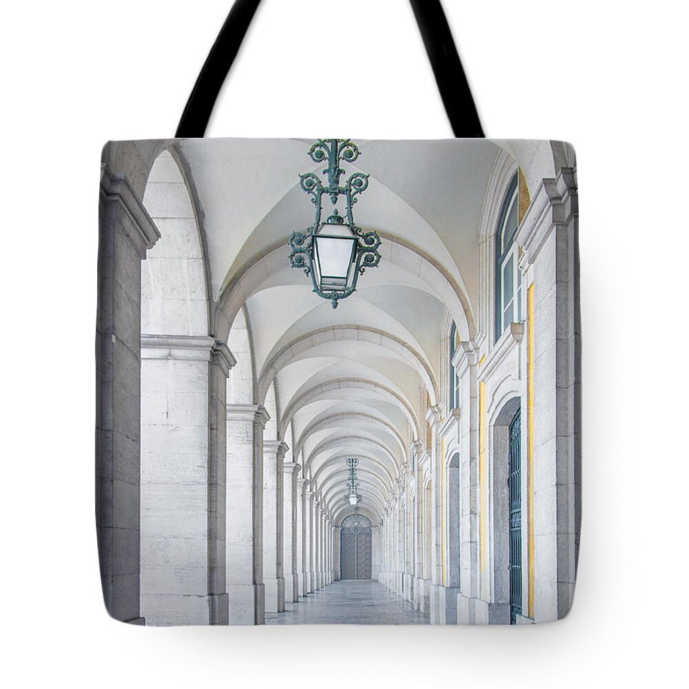 Yellow Tote Bag featuring the photograph Archway by Carlos Caetano
