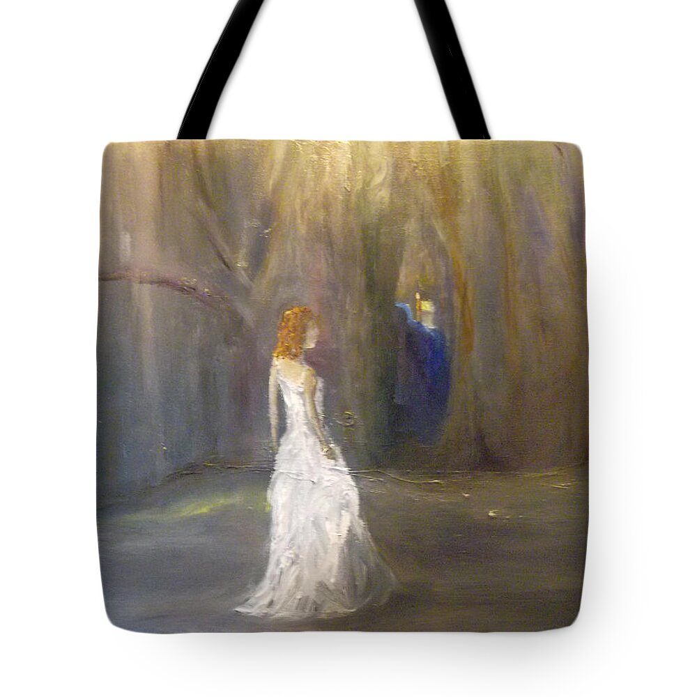 Night Tote Bag featuring the painting Are You Fearless? by Susan Esbensen