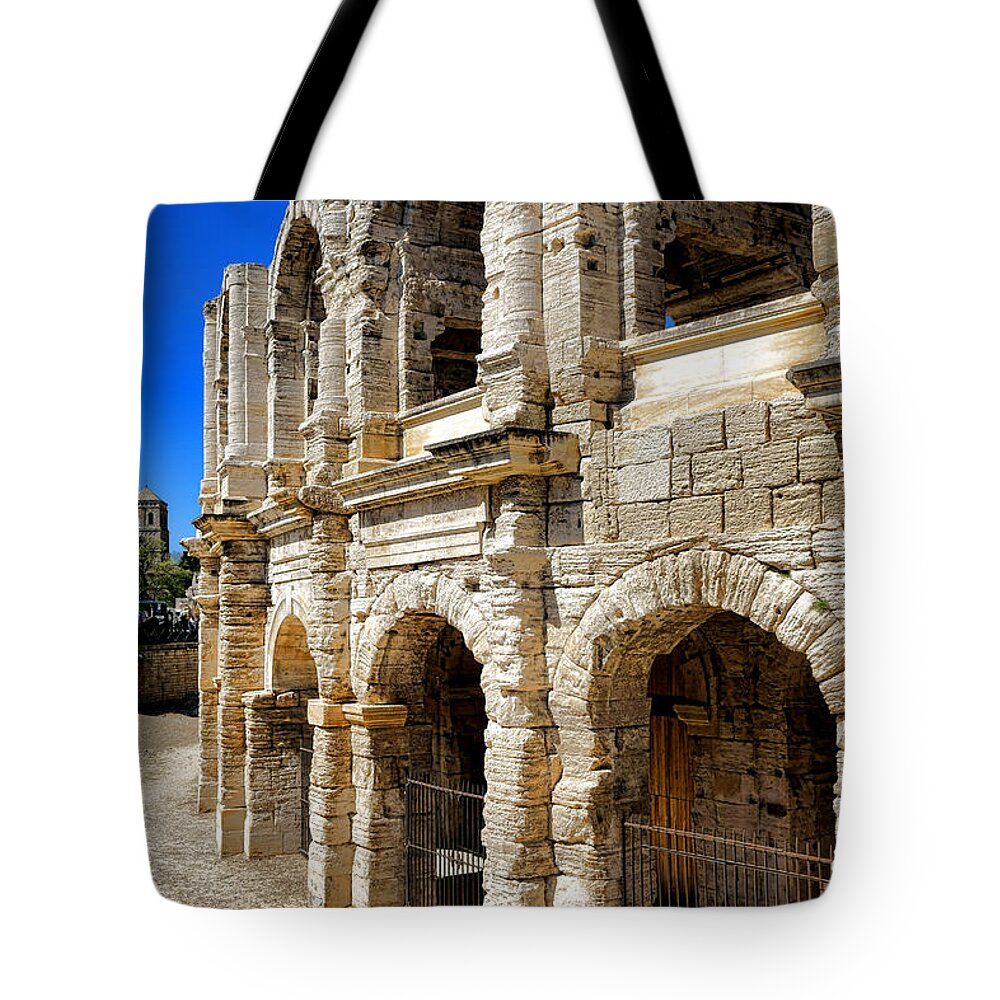 Arles Tote Bag featuring the photograph Arles Roman Amphitheater by Olivier Le Queinec