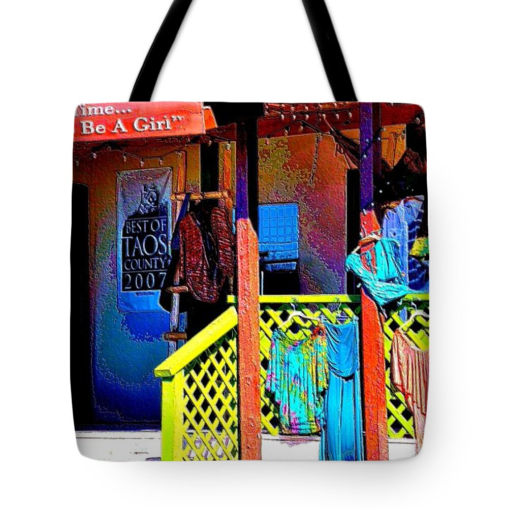 Arroyo Seco Tote Bag featuring the photograph Arroyo Seco Store by Jacqui Binford-Bell