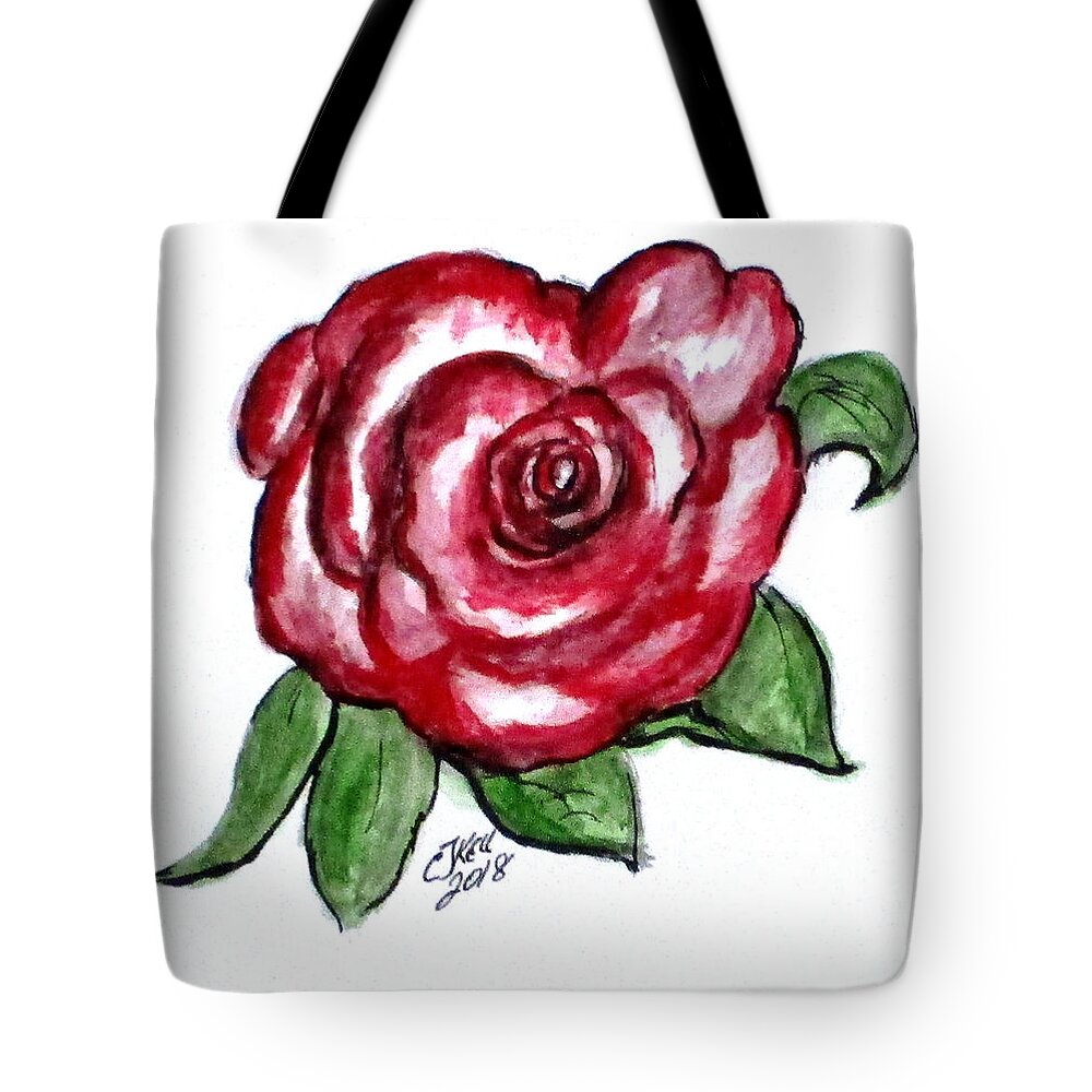 Clyde J. Kell Tote Bag featuring the mixed media Art Doodle No. 31 by Clyde J Kell