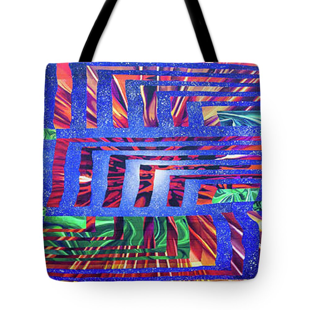 Lake City Tote Bag featuring the photograph Artfields 2016 Mural by Charles Hite