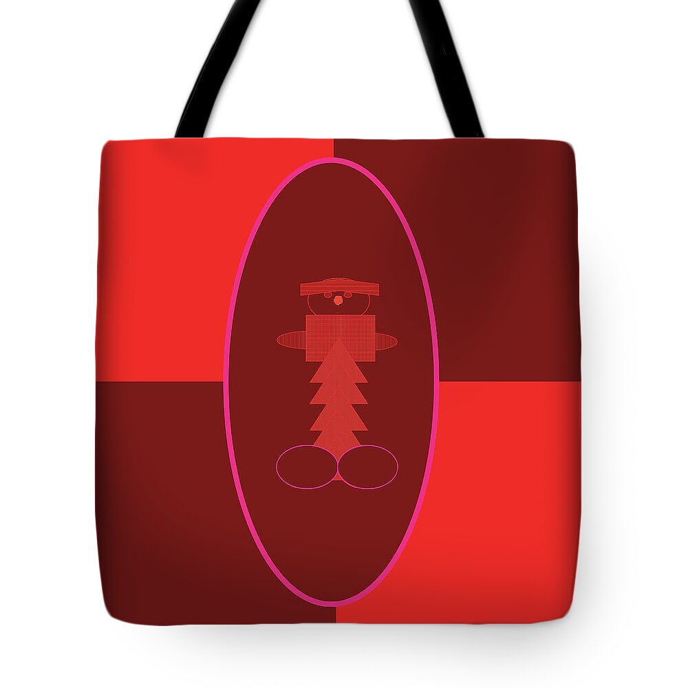 Urban Tote Bag featuring the digital art 072 The Little Man by Cheryl Turner