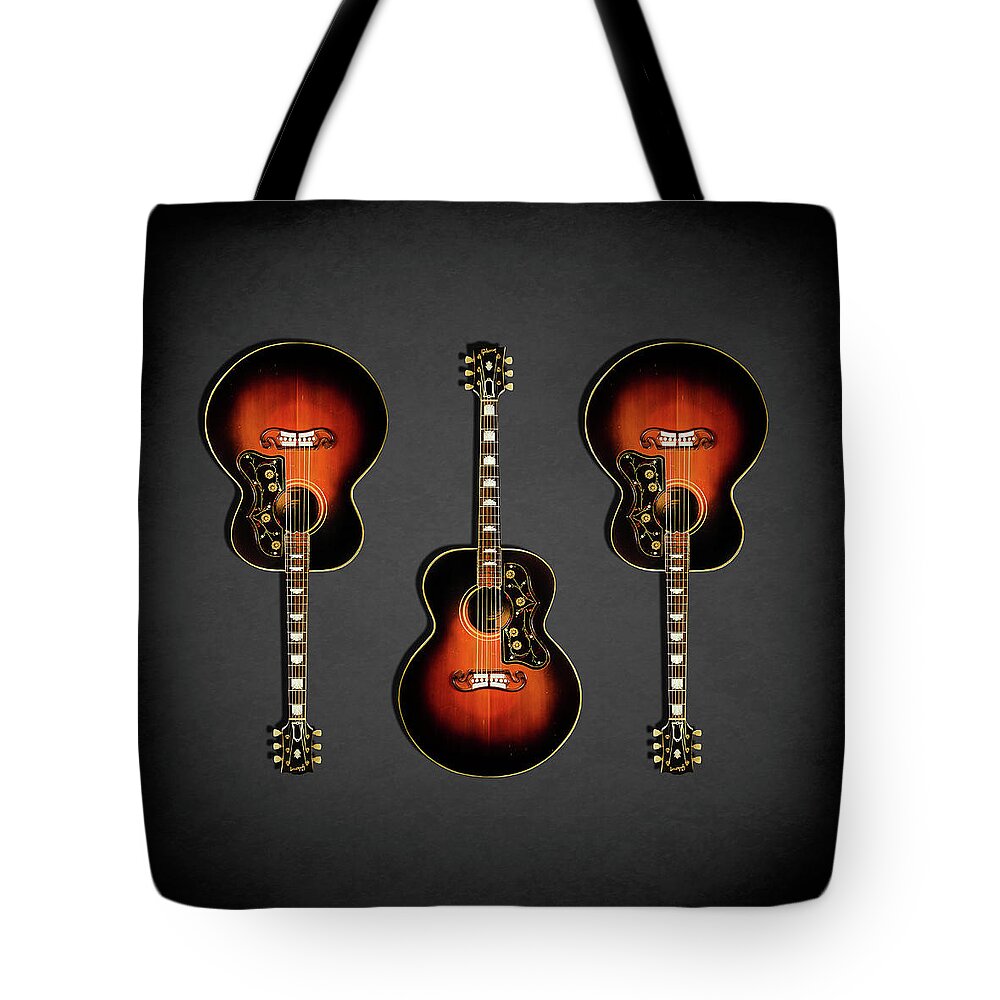 Gibson Sj-200 Tote Bag featuring the photograph Gibson SJ-200 1948 by Mark Rogan