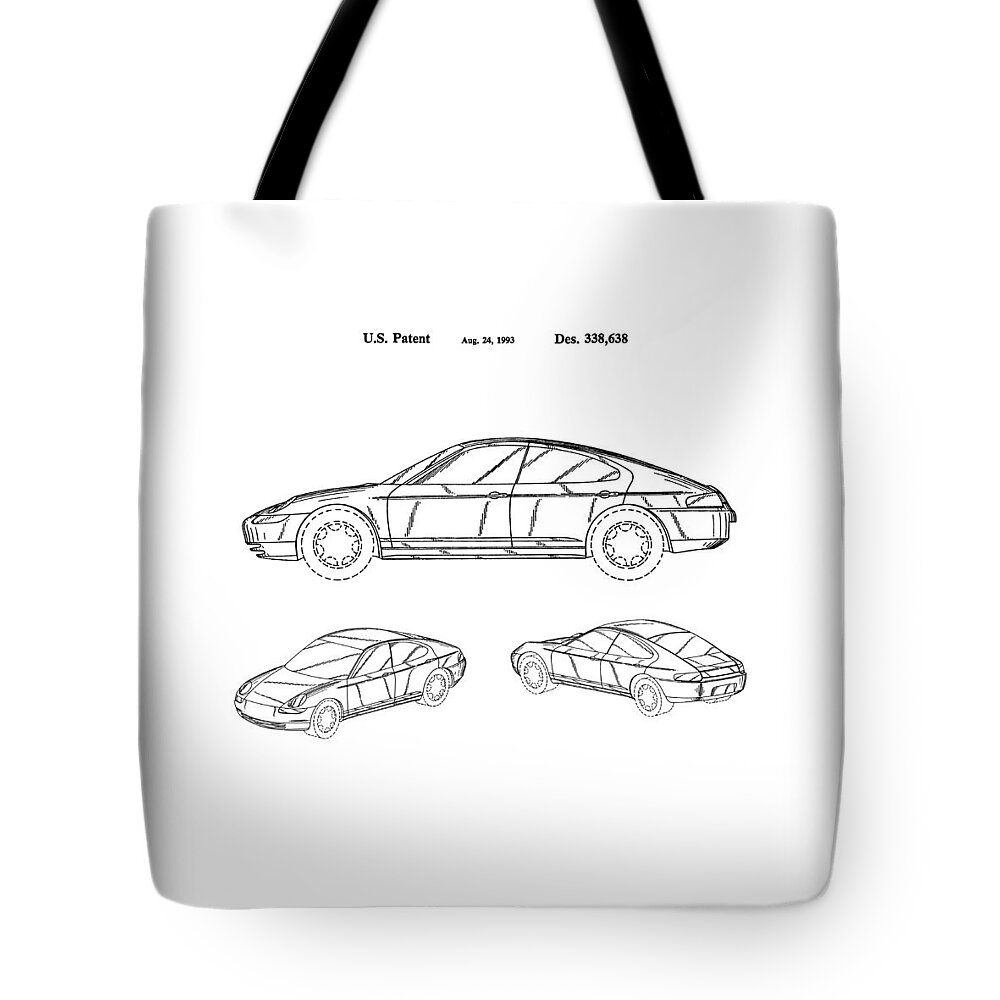 Porsche 911 Patent Tote Bag featuring the photograph Porsche Patent 1993 by Mark Rogan