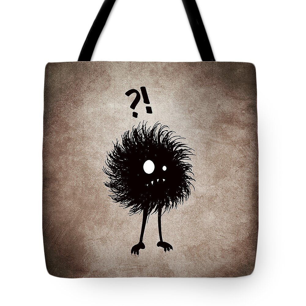 Evil Character Tote Bag featuring the digital art Gothic Wondering Evil Bug Character by Boriana Giormova