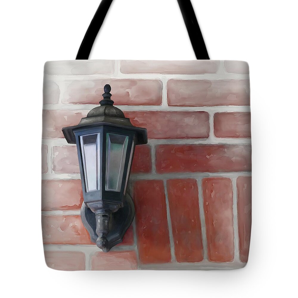 Light Tote Bag featuring the painting Lantern by Ivana Westin