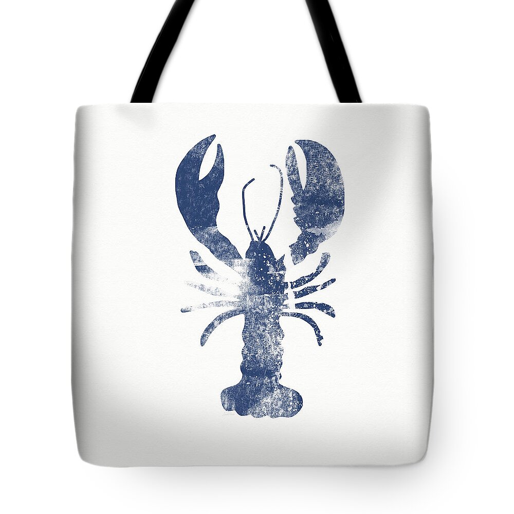 Cape Cod Tote Bag featuring the painting Blue Lobster- Art by Linda Woods by Linda Woods