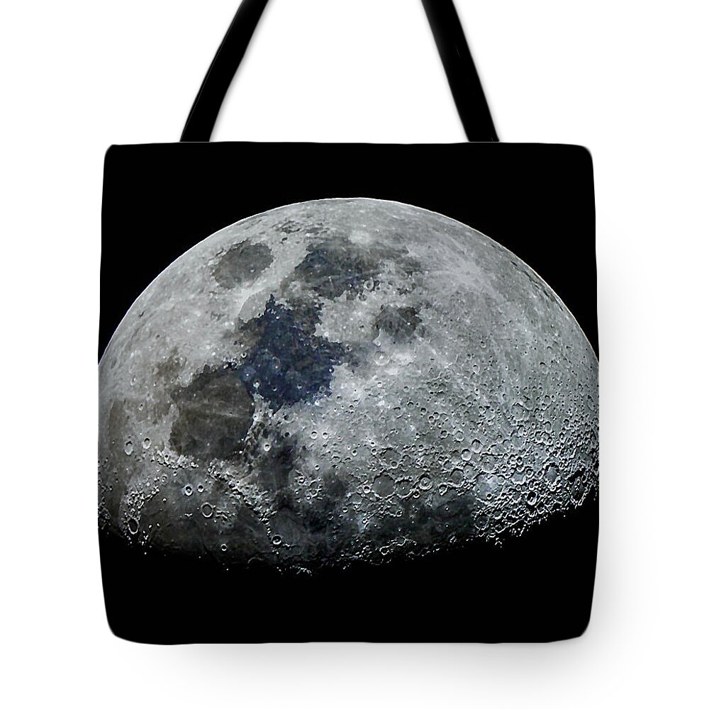 Moon Tote Bag featuring the photograph Color Moon by Mark Jackson