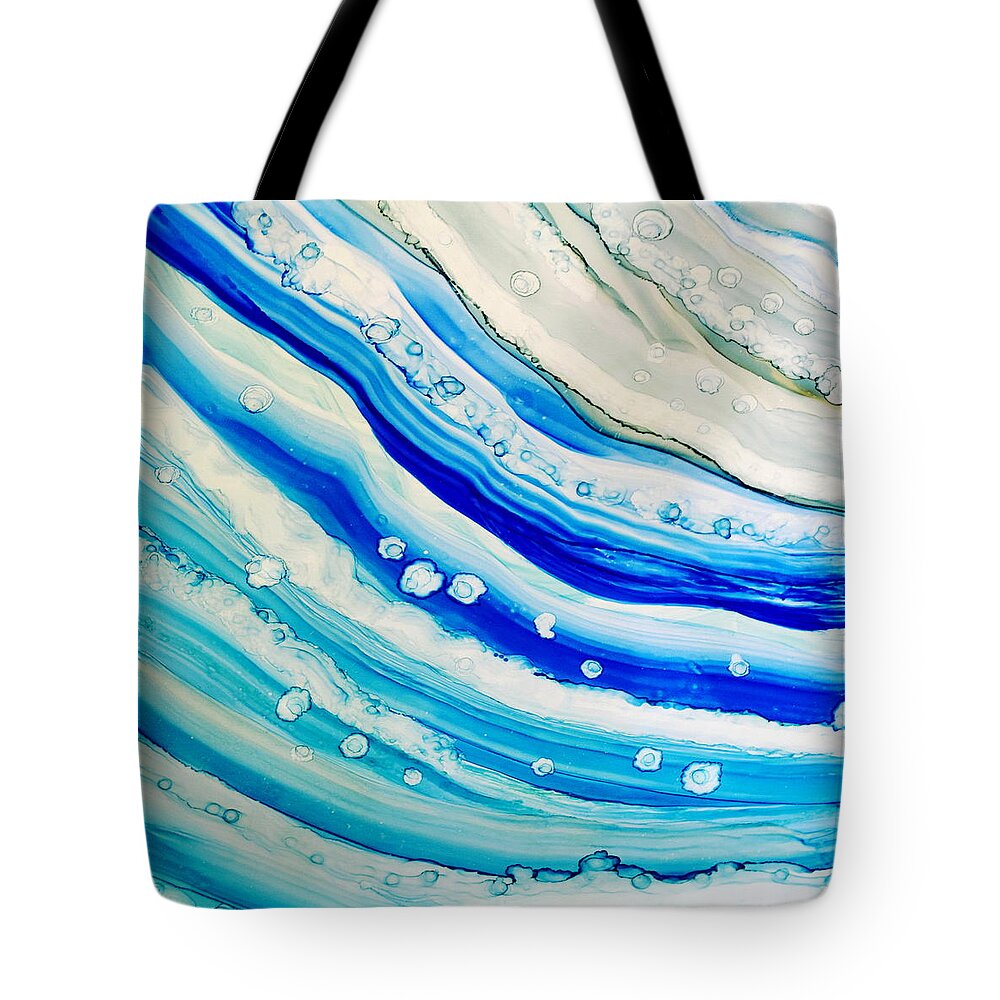 Art Tote Bag featuring the painting Abstract 24 by Lucie Dumas