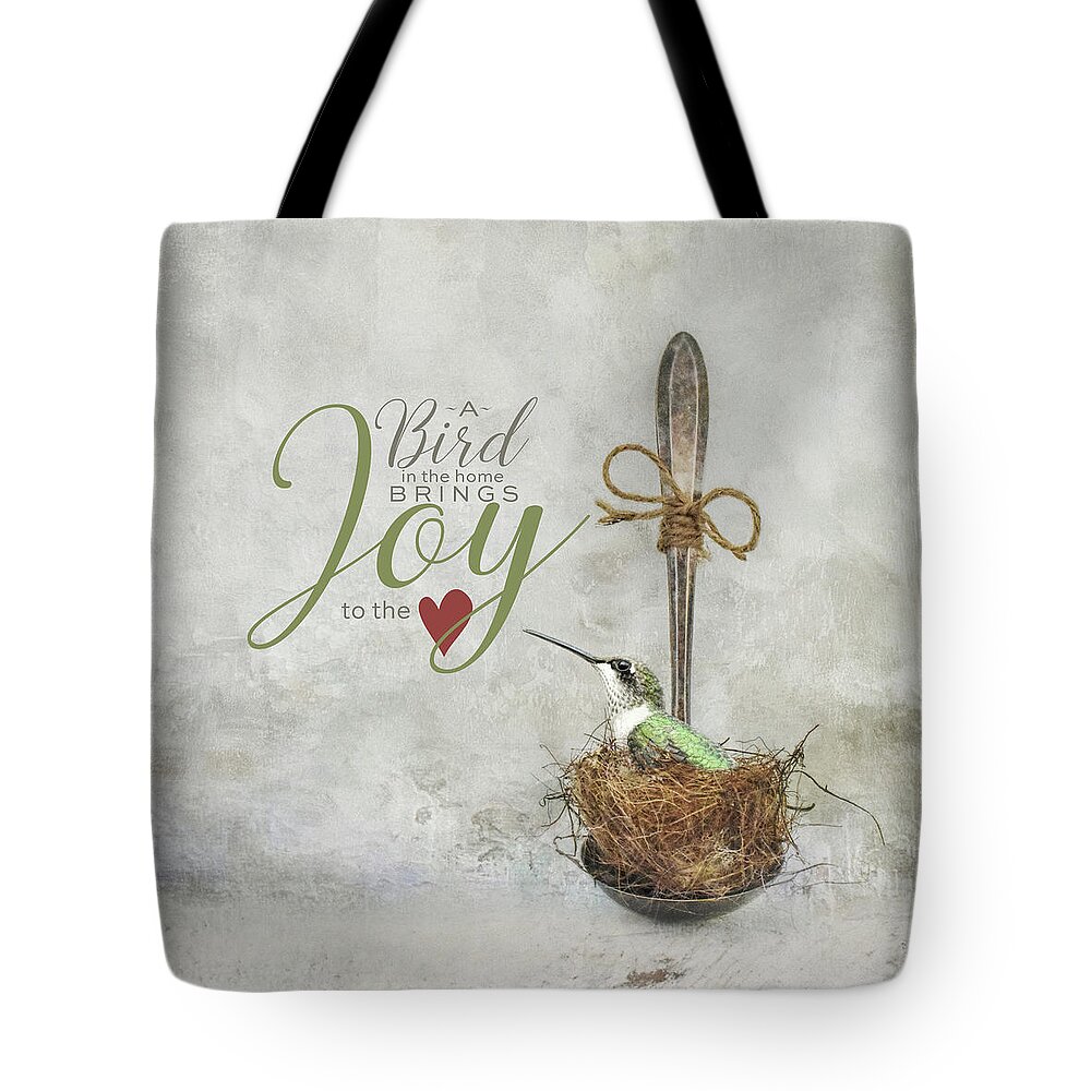 Hummingbird Tote Bag featuring the photograph A Spoonful of Hummingbird by Jai Johnson