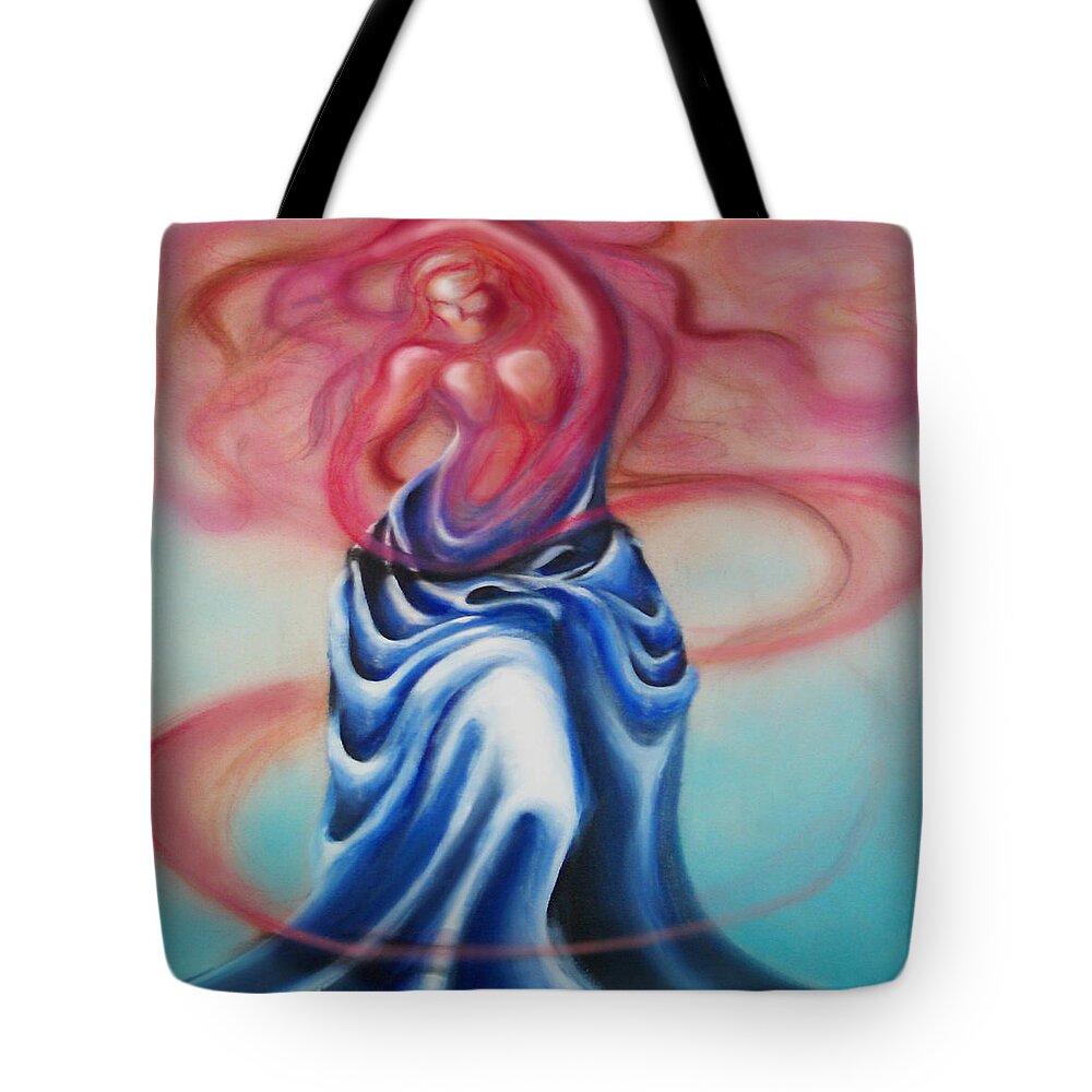Female Tote Bag featuring the painting Change by Kevin Middleton