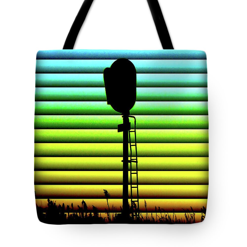 Bill Kesler Photography Tote Bag featuring the photograph Signal At Dusk by Bill Kesler