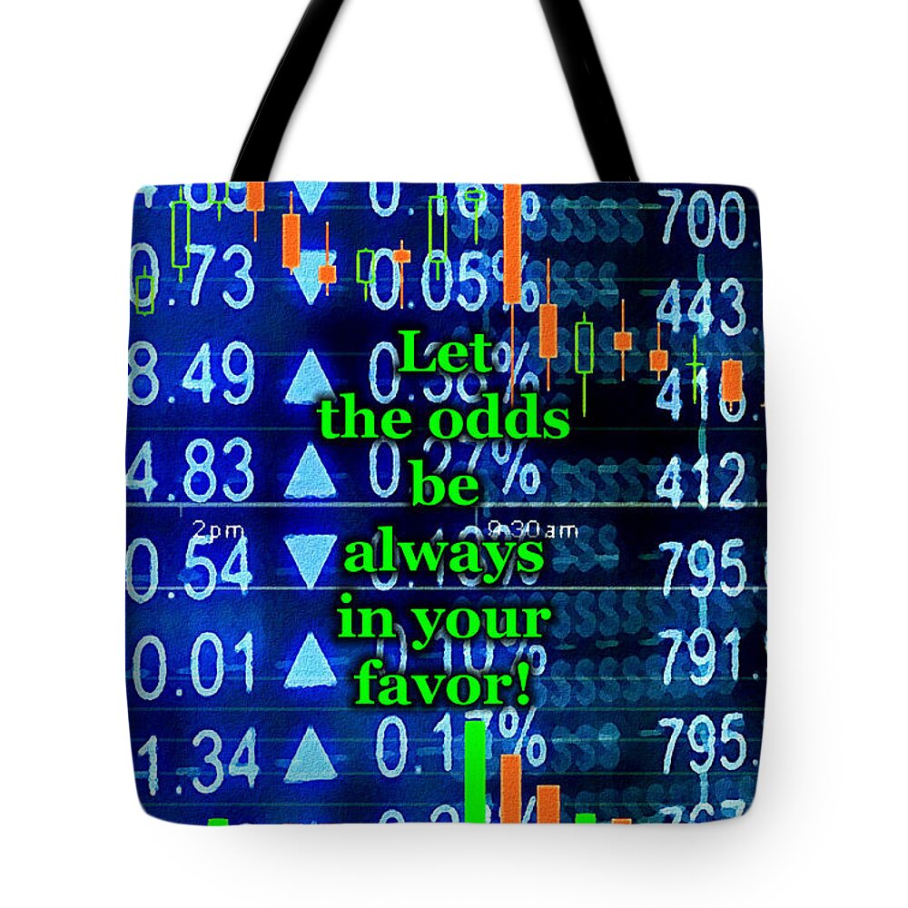 Interior Tote Bag featuring the digital art Stock Exchange by Anastasiya Malakhova