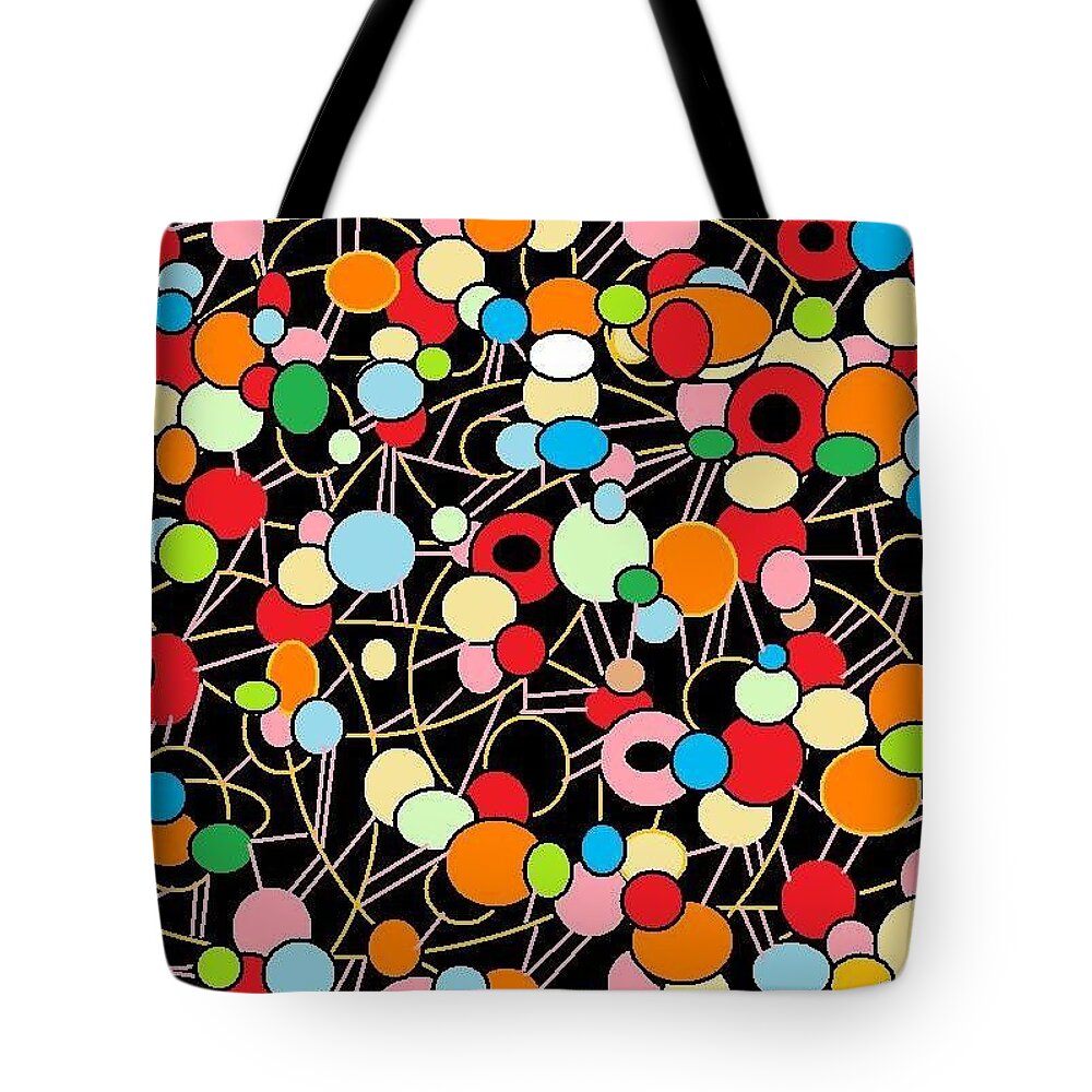 Digital Art Tote Bag featuring the digital art Arty by Jordana Sands