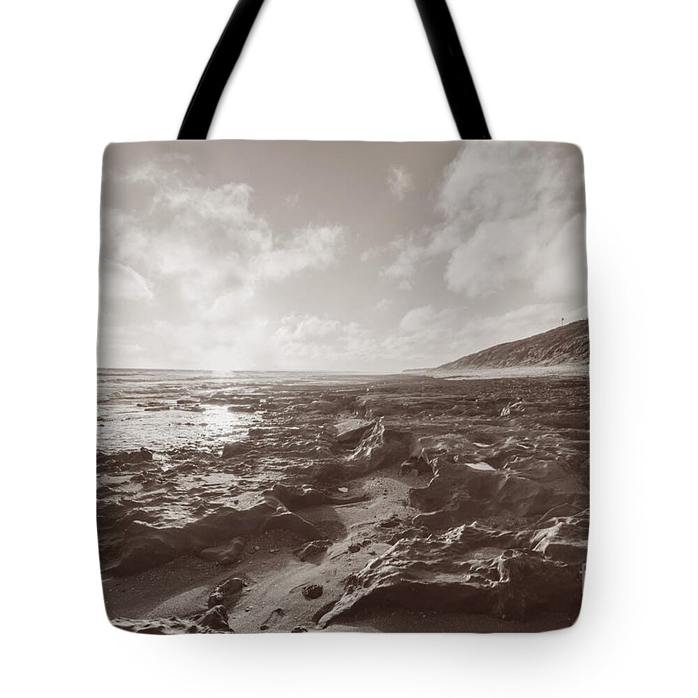 Beach Tote Bag featuring the photograph As dusk settles by Linda Lees
